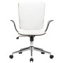 Silla de oficina giratoria cuero sintético madera curva blanco de vidaXL, Sillas de oficina - Ref: Foro24-283133, Precio: 135...