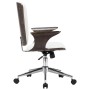 Silla de oficina giratoria cuero sintético madera curva blanco de vidaXL, Sillas de oficina - Ref: Foro24-283133, Precio: 135...
