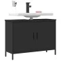 Armario para lavabo de baño madera ingeniería negro 80x30x60 cm de , Tocadores - Ref: Foro24-842451, Precio: 57,95 €, Descuen...