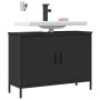 Armario para lavabo de baño madera ingeniería negro 80x30x60 cm de , Tocadores - Ref: Foro24-842451, Precio: 58,69 €, Descuen...