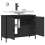 Armario para lavabo de baño madera ingeniería negro 80x30x60 cm de , Tocadores - Ref: Foro24-842451, Precio: 57,95 €, Descuen...
