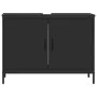 Armario para lavabo de baño madera ingeniería negro 80x30x60 cm de , Tocadores - Ref: Foro24-842451, Precio: 57,95 €, Descuen...