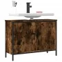 Armario lavabo baño madera ingeniería roble ahumado 80x30x60 cm de , Tocadores - Ref: Foro24-842453, Precio: 62,19 €, Descuen...