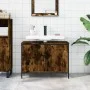 Armario lavabo baño madera ingeniería roble ahumado 80x30x60 cm de , Tocadores - Ref: Foro24-842453, Precio: 62,19 €, Descuen...