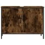Armario lavabo baño madera ingeniería roble ahumado 80x30x60 cm de , Tocadores - Ref: Foro24-842453, Precio: 62,19 €, Descuen...