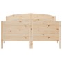 Estructura de cama con cabecero madera maciza pino 120x190 cm de , Camas y somieres - Ref: Foro24-3216185, Precio: 175,23 €, ...