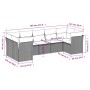 Set de sofás de jardín 7 piezas con cojines ratán PE gris de , Conjuntos de jardín - Ref: Foro24-3249959, Precio: 432,19 €, D...