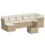 Juego de sofás de jardín con cojines beige 8 pzas ratán PE de , Conjuntos de jardín - Ref: Foro24-3249817, Precio: 511,09 €, ...