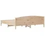 Bed frame with solid pine wood headboard 180x200 cm by , Beds and slatted bases - Ref: Foro24-3216191, Price: 186,33 €, Disco...