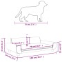 Cama para perros de terciopelo negra 100x54x33 cm de , Camas para perros - Ref: Foro24-171985, Precio: 106,52 €, Descuento: %