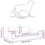 Cama para perros de terciopelo negra 100x54x33 cm de , Camas para perros - Ref: Foro24-171985, Precio: 104,86 €, Descuento: %