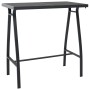 Mesa alta y taburetes de bar de jardín 7 piezas negro y gris de , Conjuntos de jardín - Ref: Foro24-3073579, Precio: 568,57 €...