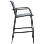 Sillas altas de jardín 2 unidades textilene gris de , Sillas de jardín - Ref: Foro24-48118, Precio: 157,64 €, Descuento: %