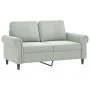 Sofa set with cushions 3 pieces light gray velvet by , Sofas - Ref: Foro24-3202280, Price: 606,51 €, Discount: %