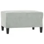 Juego de sofás con cojines 3 piezas terciopelo gris claro de , Sofás - Ref: Foro24-3202280, Precio: 606,51 €, Descuento: %
