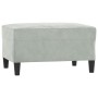 Juego de sofás con cojines 3 piezas terciopelo gris claro de , Sofás - Ref: Foro24-3202280, Precio: 616,85 €, Descuento: %