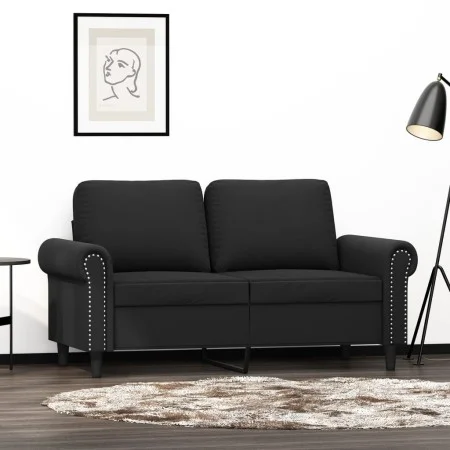 Sofá de 2 plazas terciopelo negro 120 cm de , Sofás - Ref: Foro24-359524, Precio: 250,94 €, Descuento: %