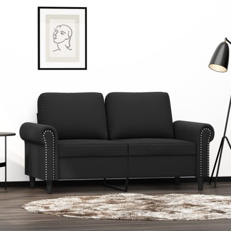 Sofá de 2 plazas terciopelo negro 120 cm de , Sofás - Ref: Foro24-359524, Precio: 255,26 €, Descuento: %