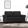 Sofá de 2 plazas terciopelo negro 120 cm de , Sofás - Ref: Foro24-359524, Precio: 250,94 €, Descuento: %
