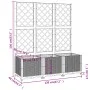 Jardinera con enrejado PP blanco 120x40x136 cm de , Maceteros y jardineras - Ref: Foro24-153284, Precio: 112,52 €, Descuento: %