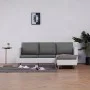 Sofá de 3 plazas con cojines cuero sintético blanco de , Sofás - Ref: Foro24-282285, Precio: 507,46 €, Descuento: %
