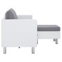 Sofá de 3 plazas con cojines cuero sintético blanco de , Sofás - Ref: Foro24-282285, Precio: 386,81 €, Descuento: %