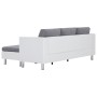 Sofá de 3 plazas con cojines cuero sintético blanco de , Sofás - Ref: Foro24-282285, Precio: 386,81 €, Descuento: %