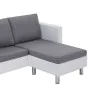 Sofá de 3 plazas con cojines cuero sintético blanco de , Sofás - Ref: Foro24-282285, Precio: 507,46 €, Descuento: %