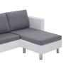 Sofá de 3 plazas con cojines cuero sintético blanco de , Sofás - Ref: Foro24-282285, Precio: 386,81 €, Descuento: %