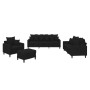 Juego de sofás con cojines 4 piezas terciopelo negro de , Sofás - Ref: Foro24-3201695, Precio: 653,61 €, Descuento: %