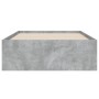 Cama con cajones madera ingeniería gris hormigón 90x190 cm de , Camas y somieres - Ref: Foro24-3207325, Precio: 159,48 €, Des...