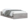 Cama con cajones madera de ingeniería gris Sonoma 90x190 cm de , Camas y somieres - Ref: Foro24-3207327, Precio: 140,41 €, De...