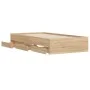 Cama con cajones madera ingeniería roble Sonoma 75x190 cm de , Camas y somieres - Ref: Foro24-3207331, Precio: 122,65 €, Desc...