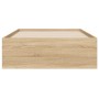 Cama con cajones madera ingeniería roble Sonoma 75x190 cm de , Camas y somieres - Ref: Foro24-3207331, Precio: 124,13 €, Desc...
