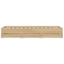 Cama con cajones madera ingeniería roble Sonoma 75x190 cm de , Camas y somieres - Ref: Foro24-3207331, Precio: 124,13 €, Desc...