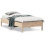 Estructura de cama madera maciza de pino 75x190 cm de , Camas y somieres - Ref: Foro24-842730, Precio: 73,41 €, Descuento: %