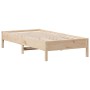 Estructura de cama madera maciza de pino 75x190 cm de , Camas y somieres - Ref: Foro24-842730, Precio: 73,41 €, Descuento: %