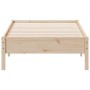 Estructura de cama madera maciza de pino 75x190 cm de , Camas y somieres - Ref: Foro24-842730, Precio: 73,41 €, Descuento: %
