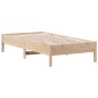 Estructura de cama madera maciza de pino 75x190 cm de , Camas y somieres - Ref: Foro24-842730, Precio: 73,41 €, Descuento: %