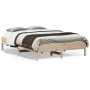 Estructura de cama madera maciza de pino 135x190 cm de , Camas y somieres - Ref: Foro24-842718, Precio: 96,67 €, Descuento: %