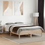 Estructura de cama madera maciza de pino 135x190 cm de , Camas y somieres - Ref: Foro24-842718, Precio: 96,67 €, Descuento: %