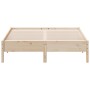 Estructura de cama madera maciza de pino 150x200 cm de , Camas y somieres - Ref: Foro24-842694, Precio: 103,56 €, Descuento: %