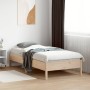 Estructura de cama madera maciza de pino 90x190 cm de , Camas y somieres - Ref: Foro24-842726, Precio: 77,00 €, Descuento: %