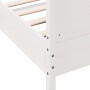 Estructura de cama con cabecero madera pino blanco 135x190 cm de , Camas y somieres - Ref: Foro24-3216183, Precio: 217,27 €, ...