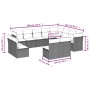 Set de sofás de jardín 12 pzas con cojines ratán sintético gris de , Conjuntos de jardín - Ref: Foro24-3250309, Precio: 745,9...