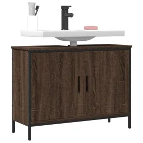 Armario lavabo baño madera ingeniería roble marrón 80x30x60 cm de , Tocadores - Ref: Foro24-842455, Precio: 65,81 €, Descuent...