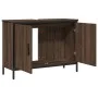 Armario lavabo baño madera ingeniería roble marrón 80x30x60 cm de , Tocadores - Ref: Foro24-842455, Precio: 65,81 €, Descuent...