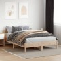 Estructura de cama con cabecero madera de pino blanco 150x200cm de , Camas y somieres - Ref: Foro24-3216197, Precio: 173,64 €...