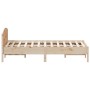 Estructura de cama con cabecero madera de pino blanco 150x200cm de , Camas y somieres - Ref: Foro24-3216197, Precio: 173,64 €...
