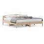 Estructura de cama con cabecero madera maciza de pino 200x200cm de , Camas y somieres - Ref: Foro24-3216188, Precio: 202,13 €...